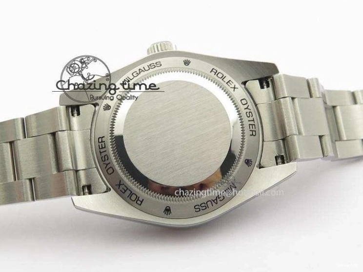 116400 On Bracelet 1:1 Green SS Black Sapphire SA3131 GV Milgauss JF Dial 0707